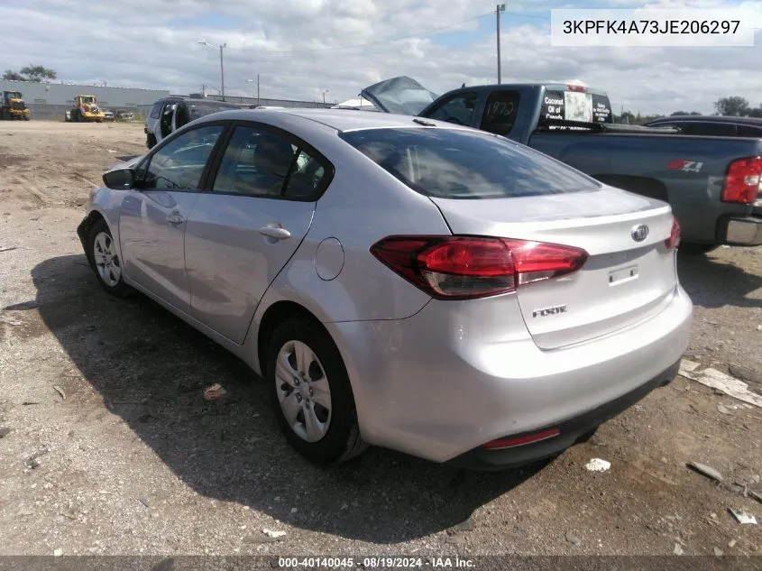 3KPFK4A73JE206297 2018 Kia Forte Lx