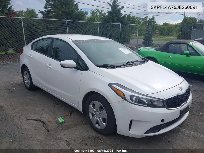 3KPFL4A76JE260691 2018 Kia Forte Lx