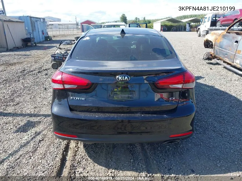 2018 Kia Forte Ex VIN: 3KPFN4A81JE210199 Lot: 40168919