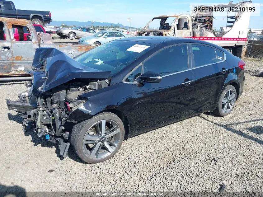 3KPFN4A81JE210199 2018 Kia Forte Ex