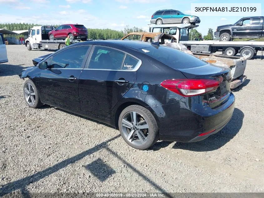 2018 Kia Forte Ex VIN: 3KPFN4A81JE210199 Lot: 40168919