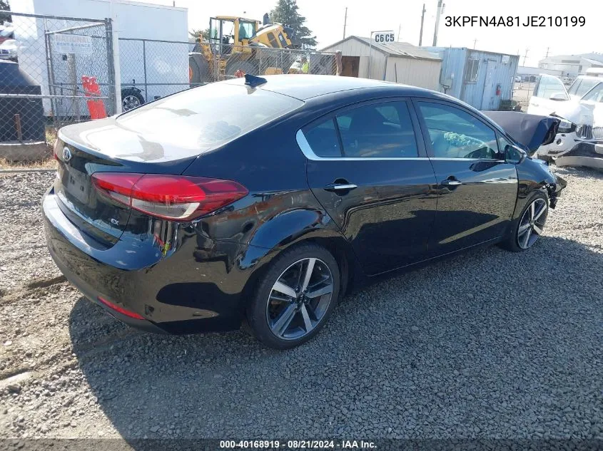 2018 Kia Forte Ex VIN: 3KPFN4A81JE210199 Lot: 40168919