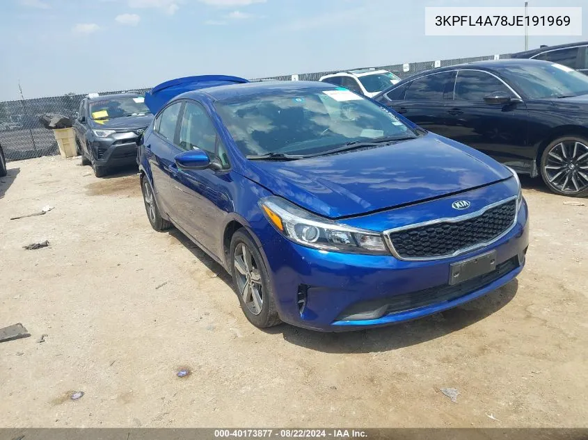 2018 Kia Forte S VIN: 3KPFL4A78JE191969 Lot: 40173877