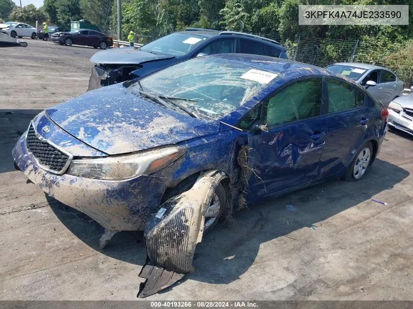 2018 Kia Forte Lx VIN: 3KPFK4A74JE233590 Lot: 40193266