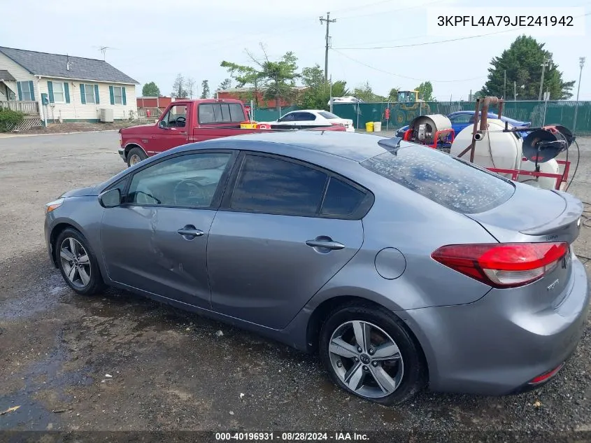 2018 Kia Forte S VIN: 3KPFL4A79JE241942 Lot: 40196931