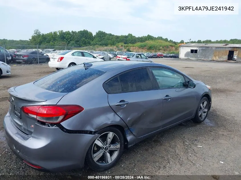 2018 Kia Forte S VIN: 3KPFL4A79JE241942 Lot: 40196931