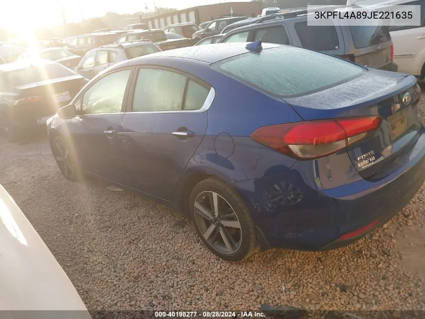 2018 Kia Forte Ex VIN: 3KPFL4A89JE221635 Lot: 40198277