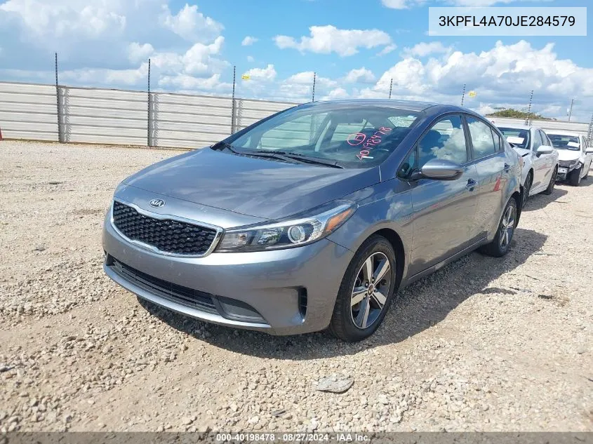 2018 Kia Forte S VIN: 3KPFL4A70JE284579 Lot: 40198478