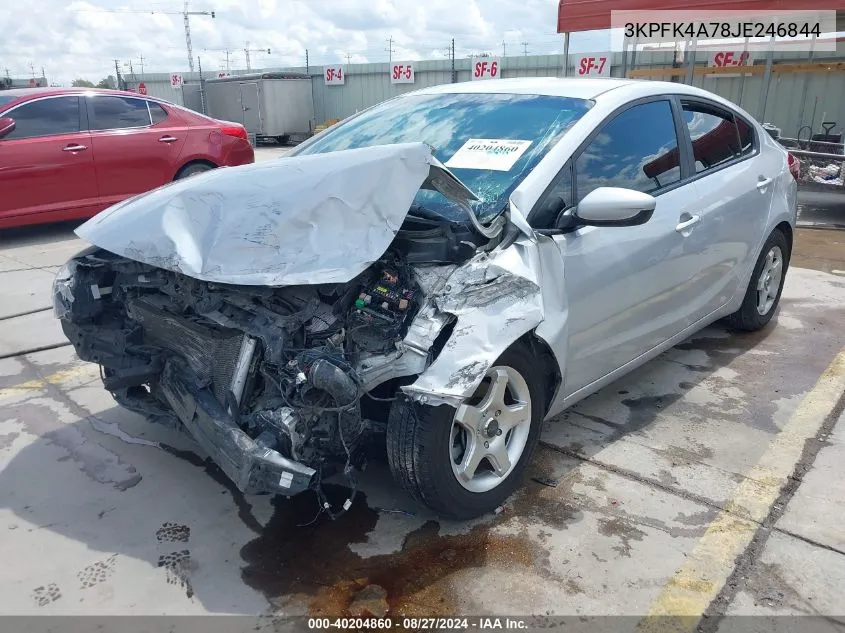 2018 Kia Forte Lx VIN: 3KPFK4A78JE246844 Lot: 40204860