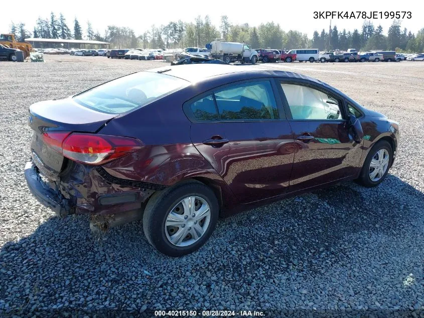 3KPFK4A78JE199573 2018 Kia Forte Lx