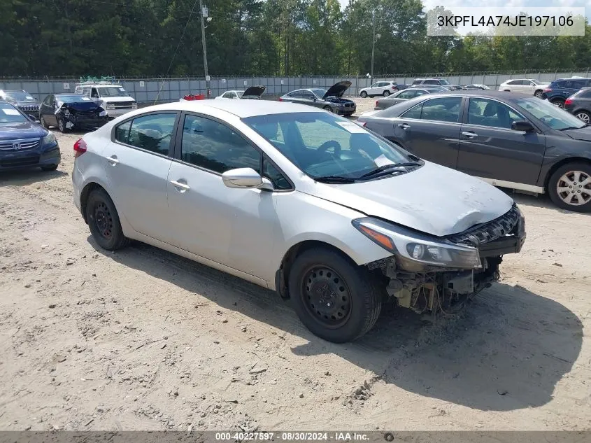 2018 Kia Forte Lx VIN: 3KPFL4A74JE197106 Lot: 40227597