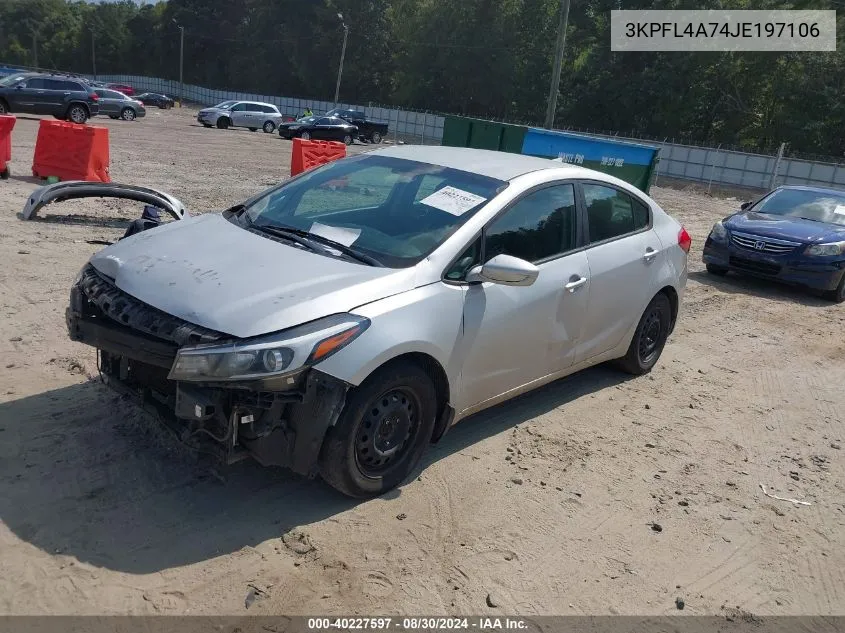 2018 Kia Forte Lx VIN: 3KPFL4A74JE197106 Lot: 40227597