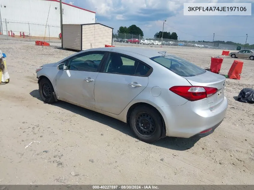 2018 Kia Forte Lx VIN: 3KPFL4A74JE197106 Lot: 40227597