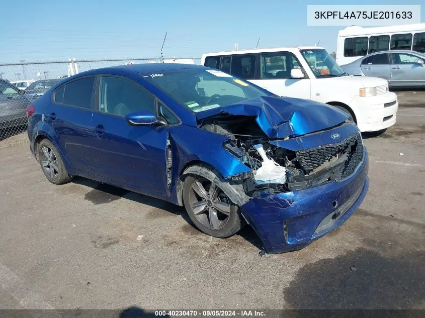 2018 Kia Forte Lx/S VIN: 3KPFL4A75JE201633 Lot: 40230470