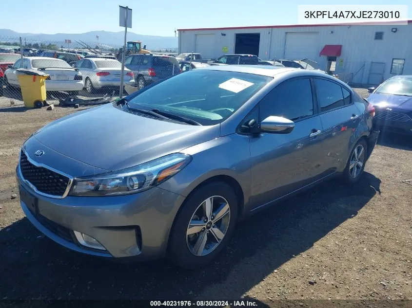 2018 Kia Forte S VIN: 3KPFL4A7XJE273010 Lot: 40231976