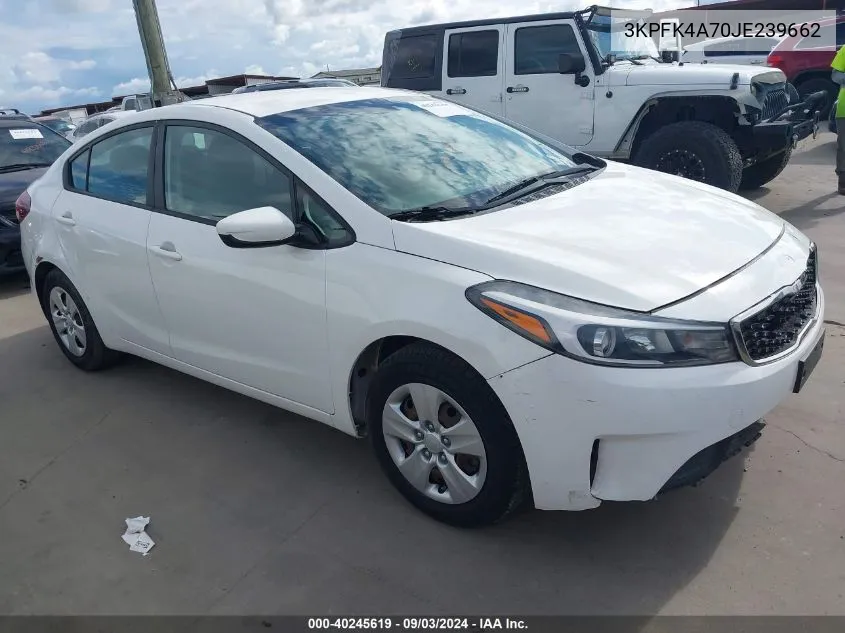 3KPFK4A70JE239662 2018 Kia Forte Lx