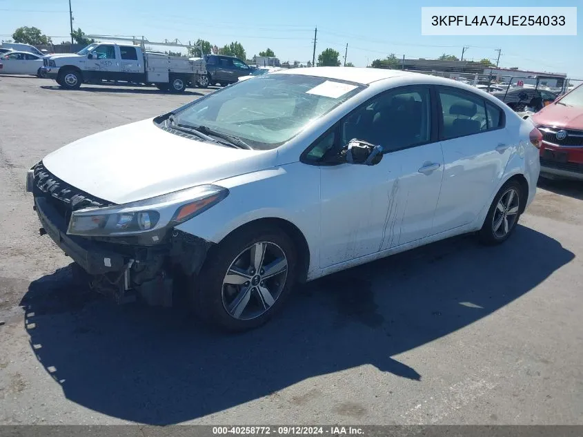 2018 Kia Forte Lx VIN: 3KPFL4A74JE254033 Lot: 40258772