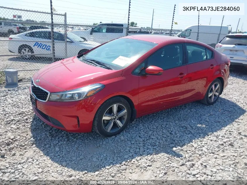 2018 Kia Forte S VIN: 3KPFL4A73JE284060 Lot: 40263528