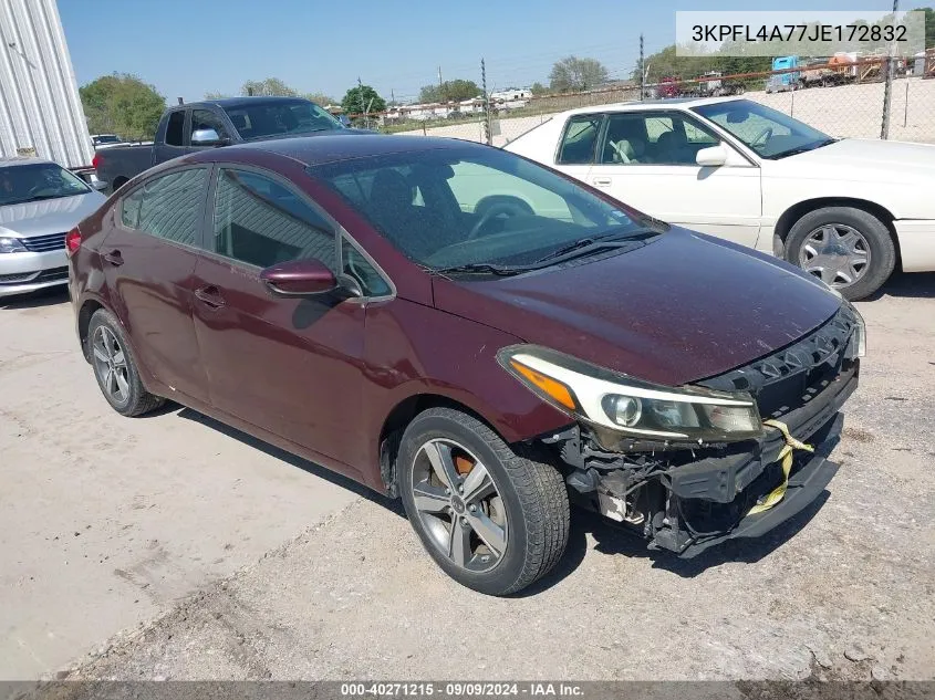 2018 Kia Forte Lx VIN: 3KPFL4A77JE172832 Lot: 40271215