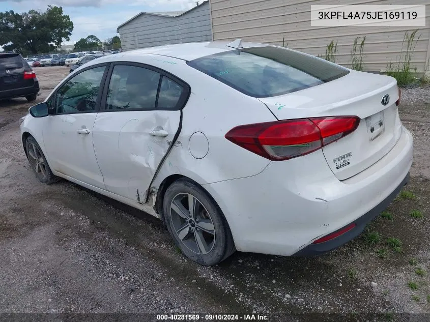 2018 Kia Forte Lx VIN: 3KPFL4A75JE169119 Lot: 40281569