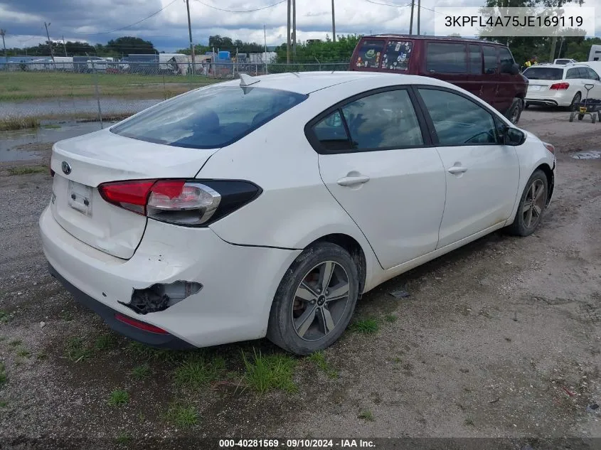 2018 Kia Forte Lx VIN: 3KPFL4A75JE169119 Lot: 40281569