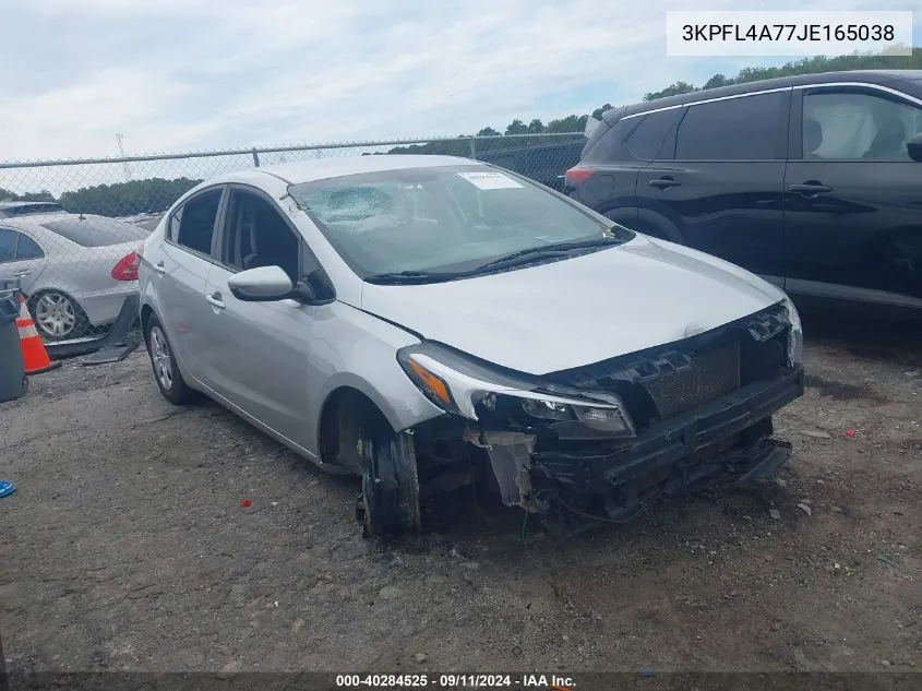 2018 Kia Forte Lx VIN: 3KPFL4A77JE165038 Lot: 40284525