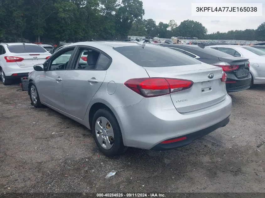 2018 Kia Forte Lx VIN: 3KPFL4A77JE165038 Lot: 40284525