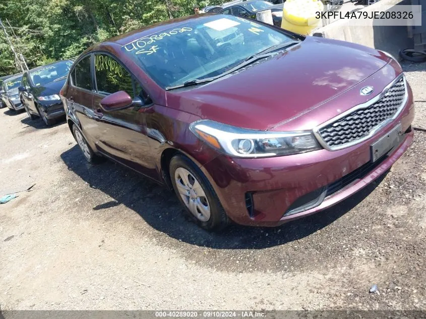 2018 Kia Forte Lx VIN: 3KPFL4A79JE208326 Lot: 40289020