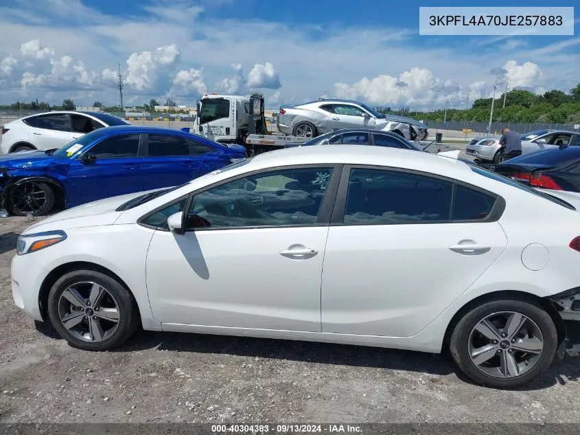 2018 Kia Forte Lx VIN: 3KPFL4A70JE257883 Lot: 40304383