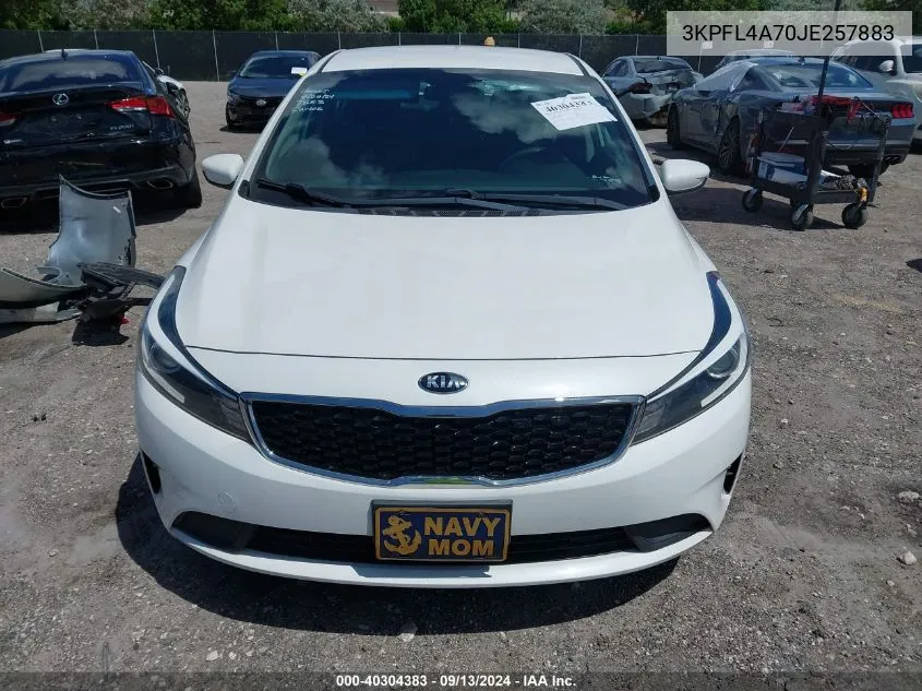 2018 Kia Forte Lx VIN: 3KPFL4A70JE257883 Lot: 40304383