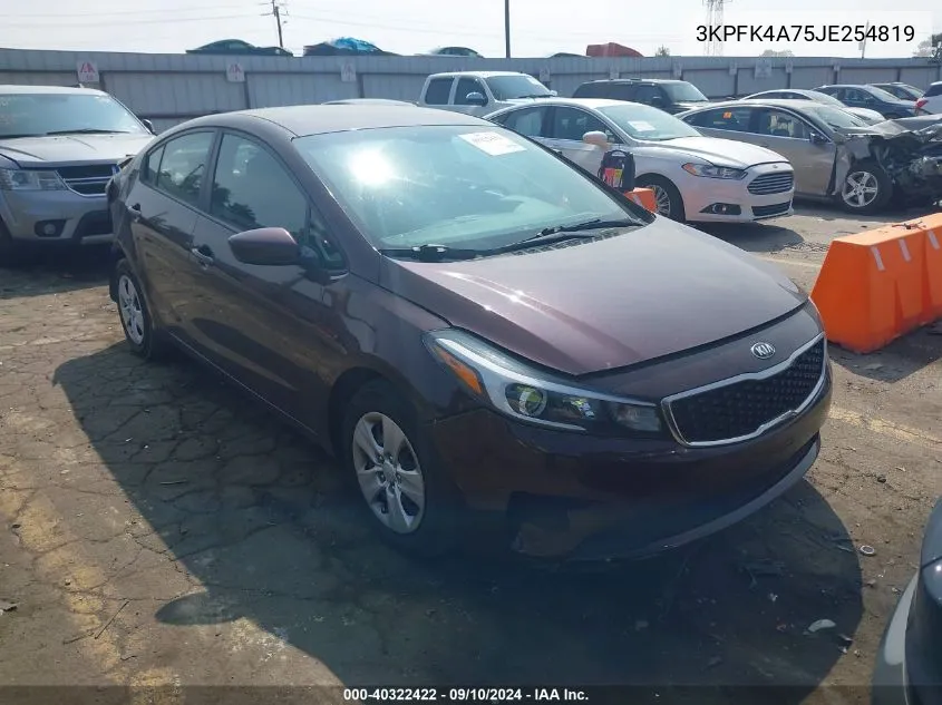 3KPFK4A75JE254819 2018 Kia Forte Lx