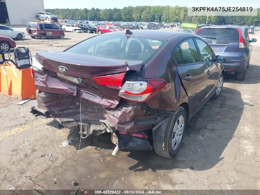 2018 Kia Forte Lx VIN: 3KPFK4A75JE254819 Lot: 40322422