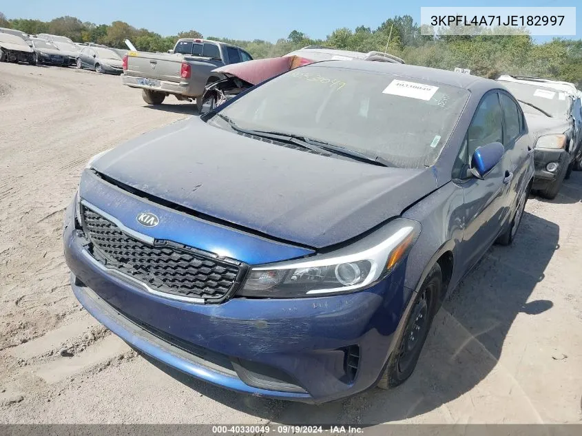 3KPFL4A71JE182997 2018 Kia Forte Lx