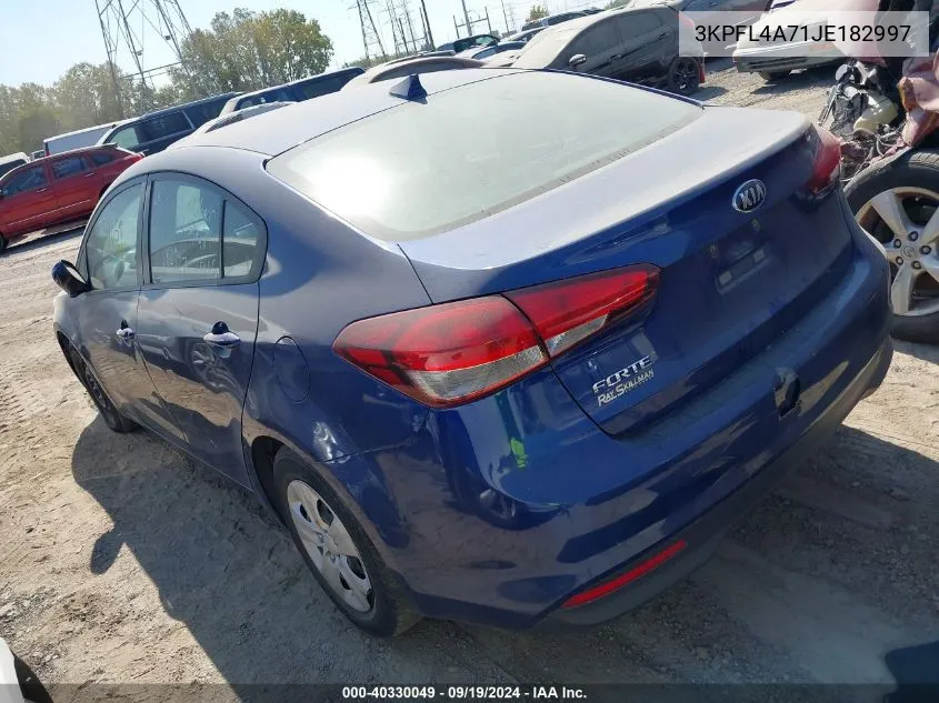 3KPFL4A71JE182997 2018 Kia Forte Lx