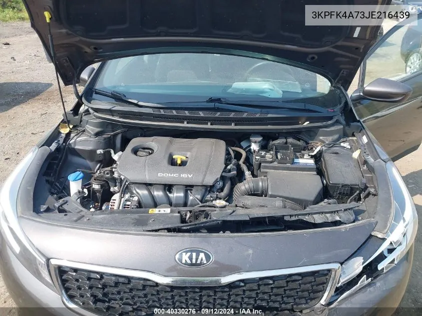 3KPFK4A73JE216439 2018 Kia Forte Lx