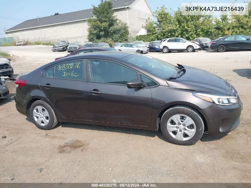 3KPFK4A73JE216439 2018 Kia Forte Lx