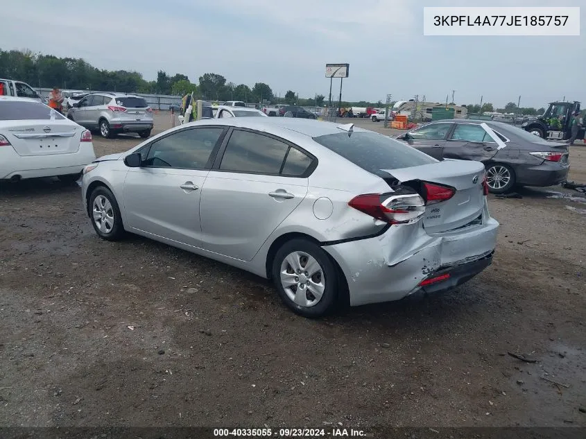 3KPFL4A77JE185757 2018 Kia Forte Lx