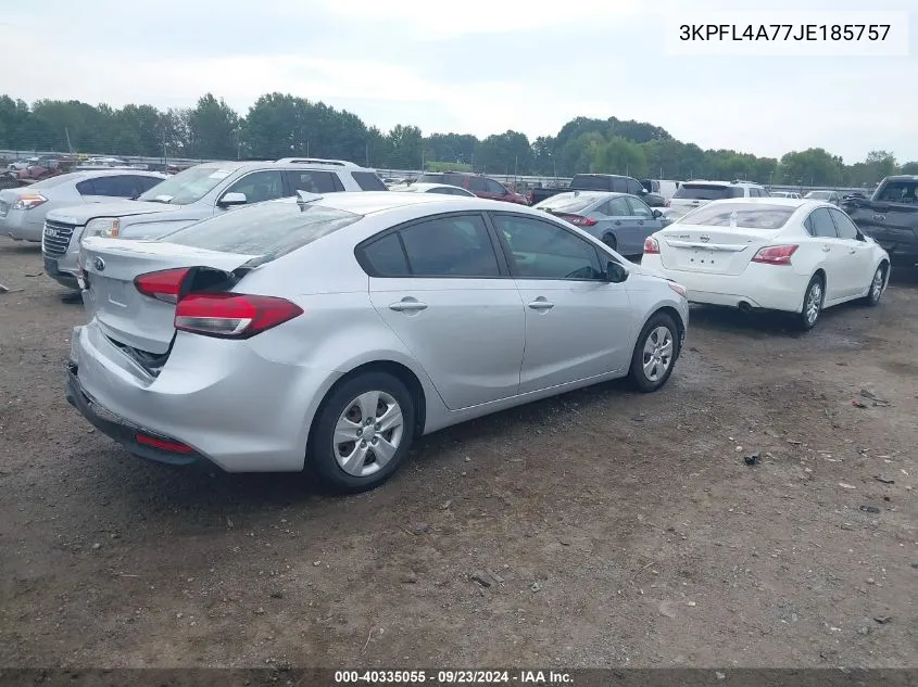 3KPFL4A77JE185757 2018 Kia Forte Lx