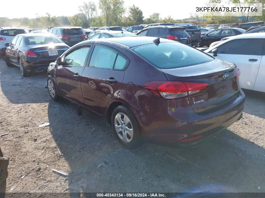 3KPFK4A78JE177766 2018 Kia Forte Lx