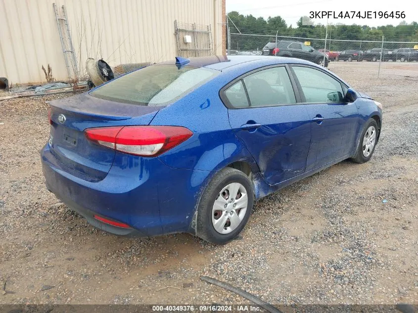 2018 Kia Forte Lx/S VIN: 3KPFL4A74JE196456 Lot: 40349376