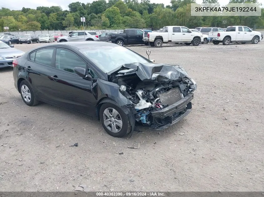 2018 Kia Forte Lx VIN: 3KPFK4A79JE192244 Lot: 40352390