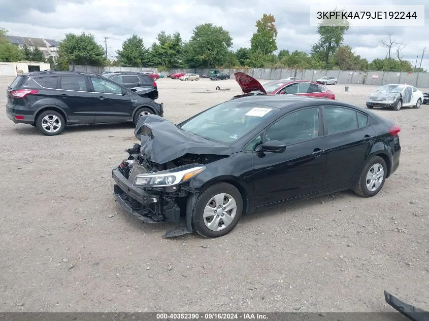 2018 Kia Forte Lx VIN: 3KPFK4A79JE192244 Lot: 40352390