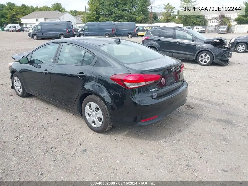 2018 Kia Forte Lx VIN: 3KPFK4A79JE192244 Lot: 40352390