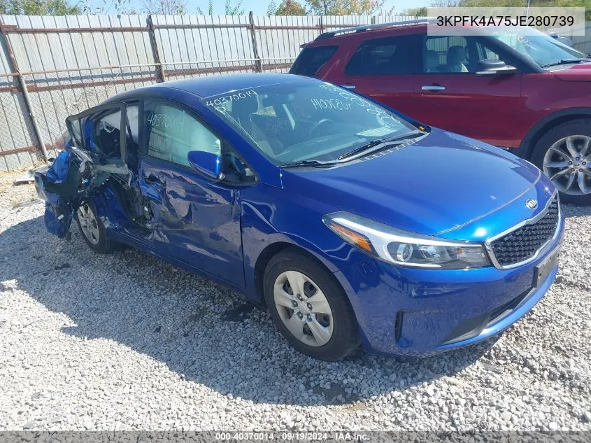 2018 Kia Forte Lx VIN: 3KPFK4A75JE280739 Lot: 40370014