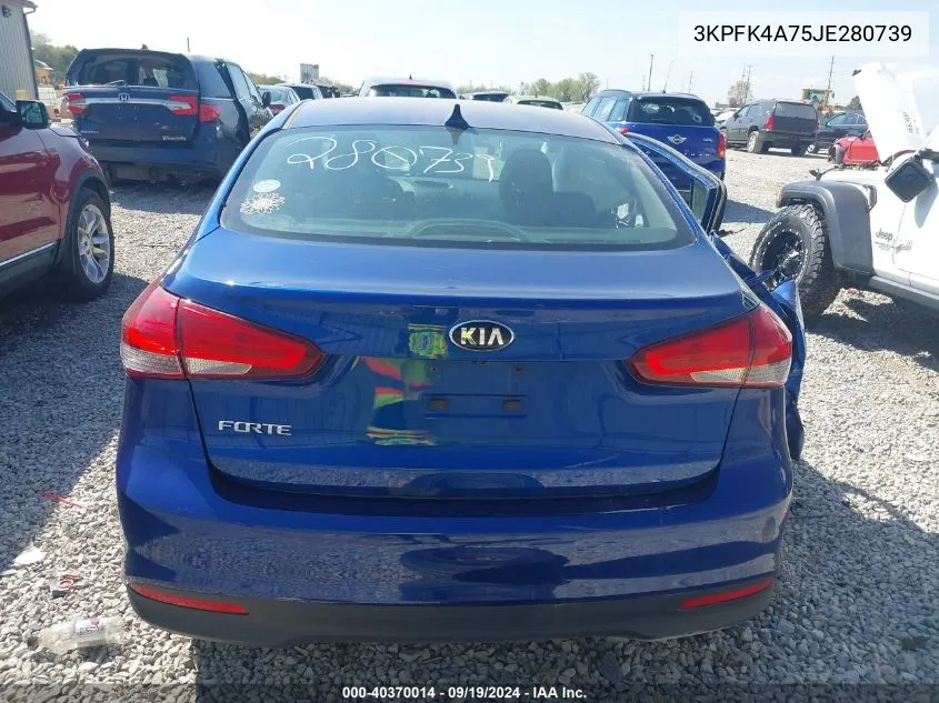 2018 Kia Forte Lx VIN: 3KPFK4A75JE280739 Lot: 40370014