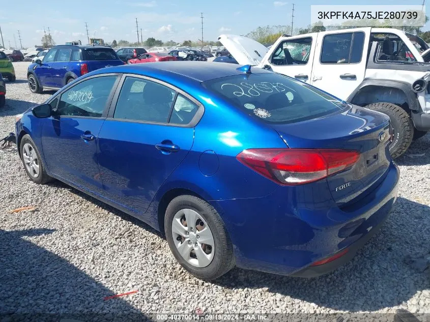 2018 Kia Forte Lx VIN: 3KPFK4A75JE280739 Lot: 40370014