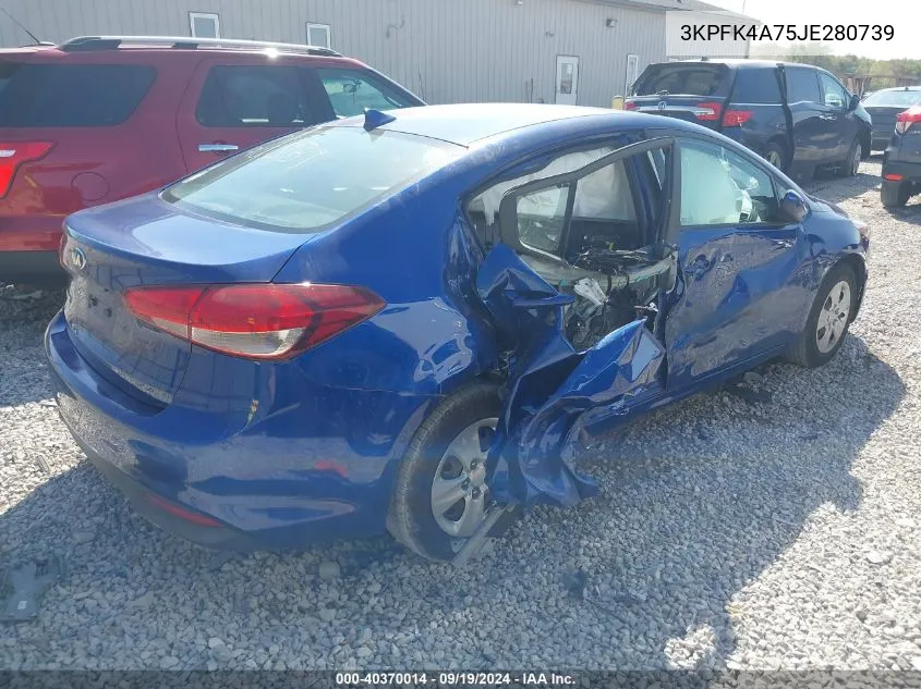 3KPFK4A75JE280739 2018 Kia Forte Lx