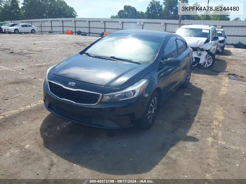 2018 Kia Forte Lx VIN: 3KPFK4A78JE244480 Lot: 40372199