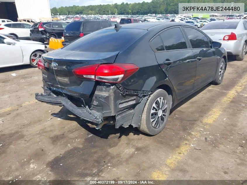 2018 Kia Forte Lx VIN: 3KPFK4A78JE244480 Lot: 40372199