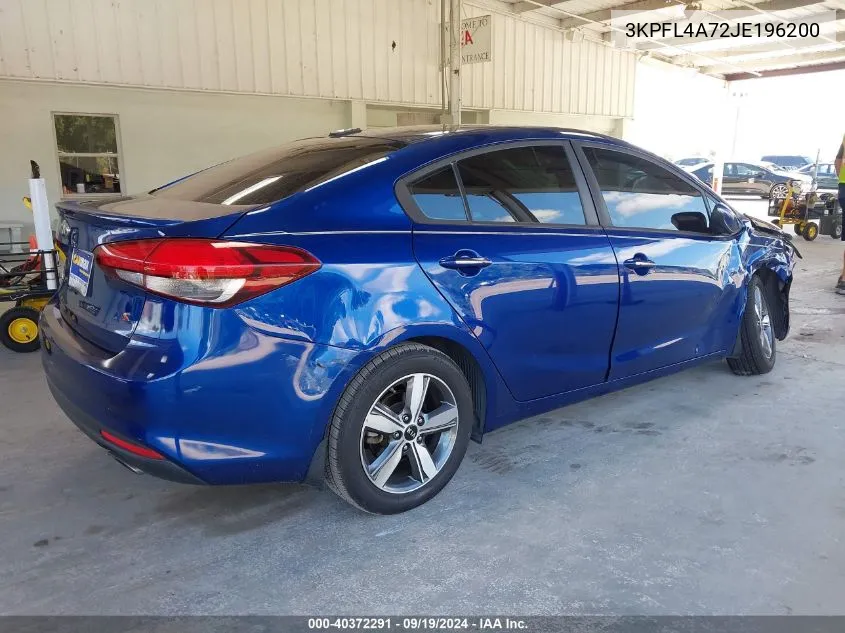 2018 Kia Forte S VIN: 3KPFL4A72JE196200 Lot: 40372291